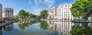 Quai de Valmy und Kanal Saint-Martin in Paris